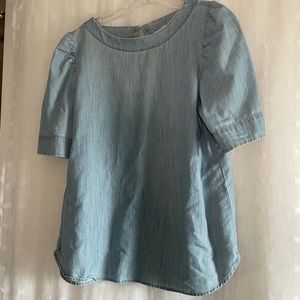 Loft chambray top -size M